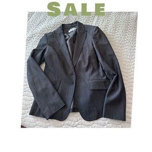 Calvin Klein Gray Sport Coat with Notched Lapels